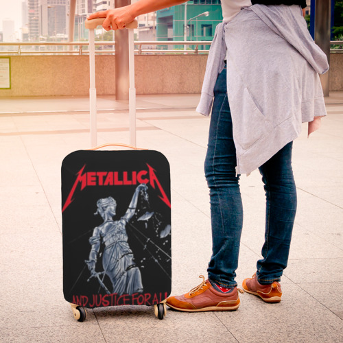 Чехол для чемодана 3D Metallica Металлика Металика, цвет 3D печать - фото 4