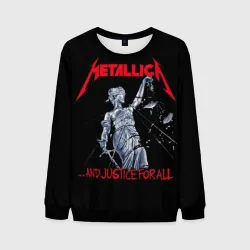 Мужской свитшот 3D Metallica Металлика Металика
