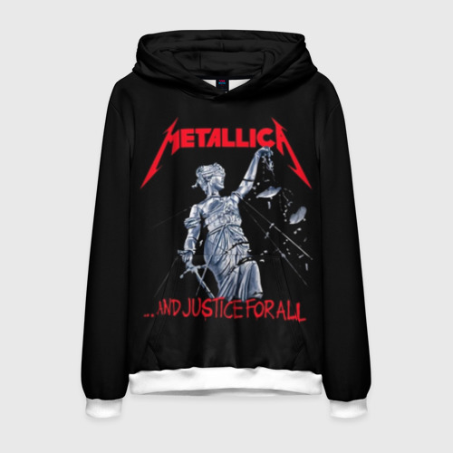 Мужская толстовка 3D Metallica Металлика Металика, цвет белый