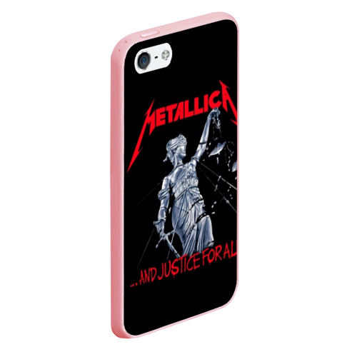 Чехол для iPhone 5/5S матовый Metallica Металлика Металика, цвет баблгам - фото 3