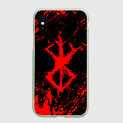 Чехол для iPhone XS Max матовый Berserk logo elements