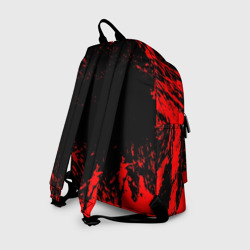 Рюкзак с принтом Berserk logo elements для любого человека, вид сзади №1. Цвет основы: белый