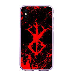 Чехол для iPhone XS Max матовый Berserk logo elements