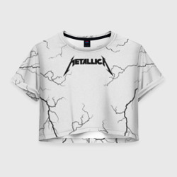 Metallica – Женская футболка Crop-top 3D с принтом купить