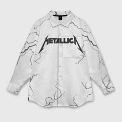 Мужская рубашка oversize 3D Metallica