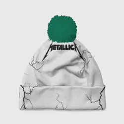 Шапка 3D c помпоном Metallica