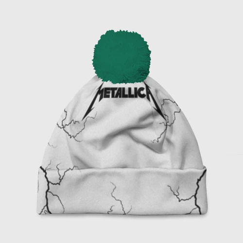 Шапка 3D c помпоном Metallica