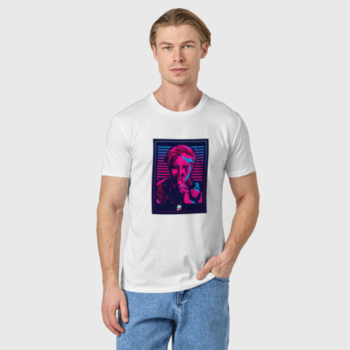 Мужская футболка хлопок Death Stranding (CLIFF), цвет белый - фото 3