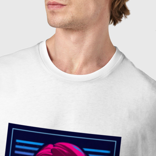 Мужская футболка хлопок Death Stranding (CLIFF), цвет белый - фото 6