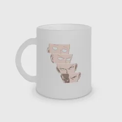 Кружка матовая стеклянная Saitama Face