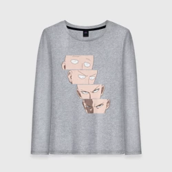 Женский лонгслив хлопок Saitama Face