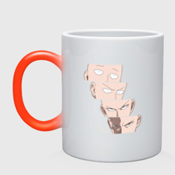 Кружка хамелеон Saitama Face