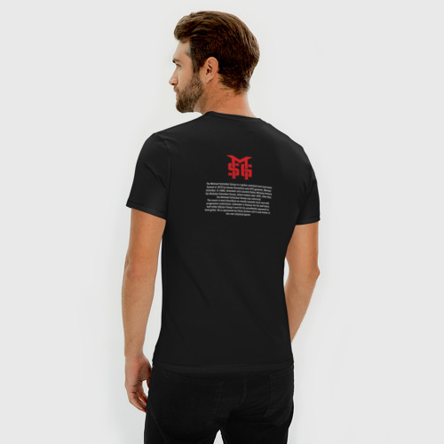 Мужская футболка хлопок Slim Михаэль Шенкер, цвет черный - фото 4