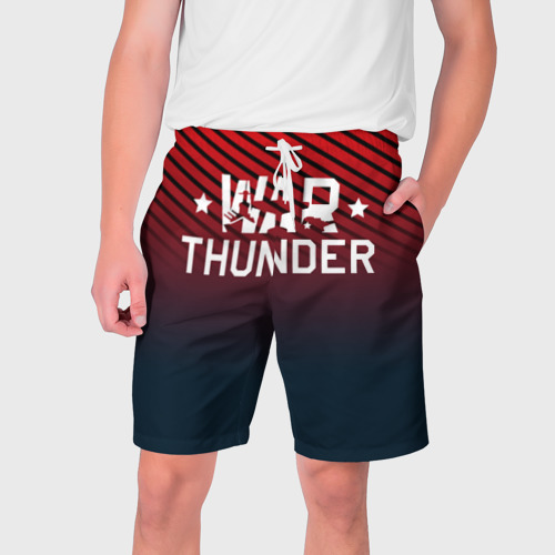 Мужские шорты 3D с принтом War thunder, вид спереди #2