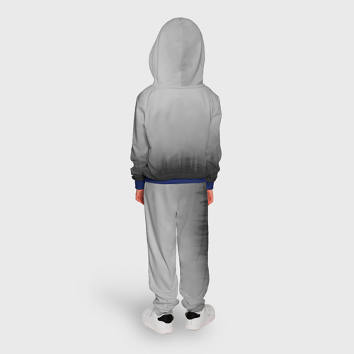 Детский костюм с толстовкой 3D Death Stranding Лес, цвет синий - фото 4
