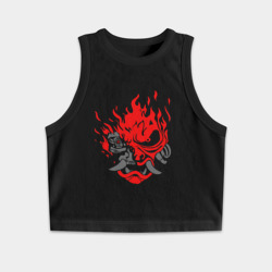 Женская укороченная майка-топ хлопок Samurai