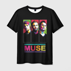 Muse pop-art – Мужская футболка 3D с принтом купить со скидкой в -26%