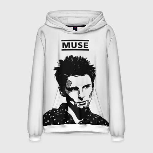 Мужская толстовка 3D Muse, цвет белый