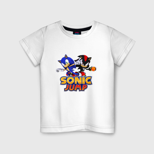 Детская футболка хлопок Sonic jump