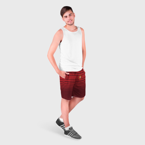 Мужские шорты 3D с принтом Сборная Португалии, фото на моделе #1