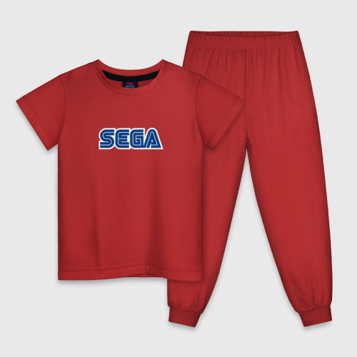 Детская пижама хлопок Sega, цвет красный