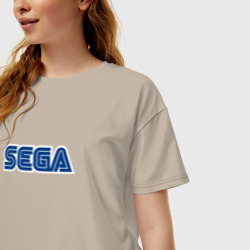 Женская футболка хлопок Oversize Sega - фото 2