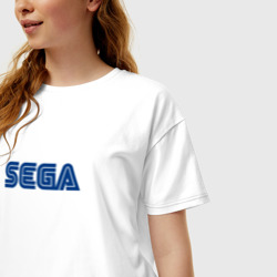 Женская футболка хлопок Oversize Sega - фото 2