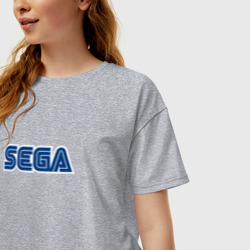 Женская футболка хлопок Oversize Sega - фото 2