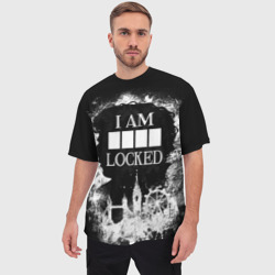 Мужская футболка oversize 3D I am locked - фото 2