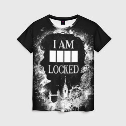 Женская футболка 3D I am locked