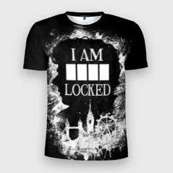 Мужская футболка 3D Slim I am locked