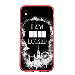 Чехол для iPhone XS Max матовый I am locked