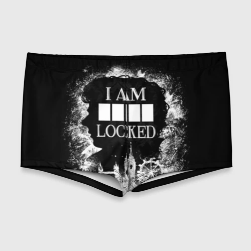 Мужские купальные плавки 3D I am locked