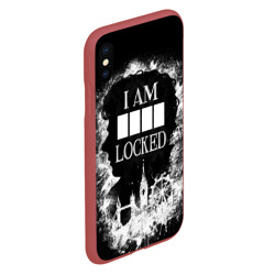 Чехол для iPhone XS Max матовый I am locked - фото 2