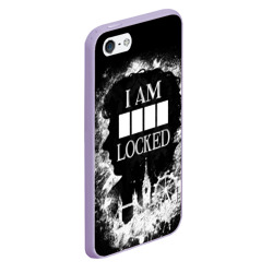 Чехол для iPhone 5/5S матовый I am locked - фото 2