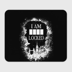 Прямоугольный коврик для мышки I am locked