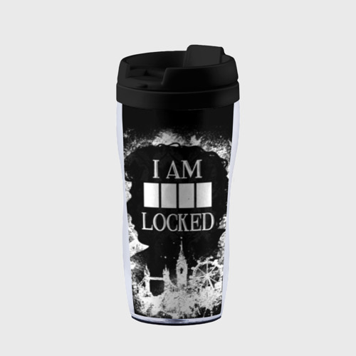 Термокружка-непроливайка I am locked, цвет черный