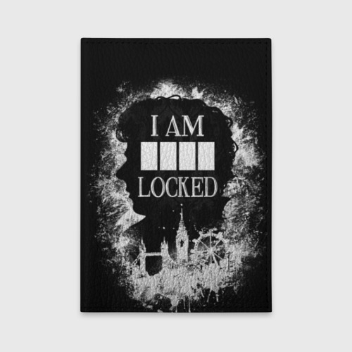 Обложка для автодокументов I am locked, цвет голубой