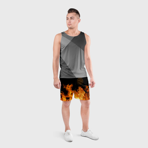 Мужские шорты спортивные Disturbed, цвет 3D печать - фото 4