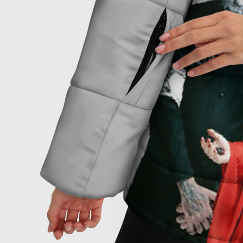 Женская зимняя куртка 3D с принтом Lacuna Coil, фото #4