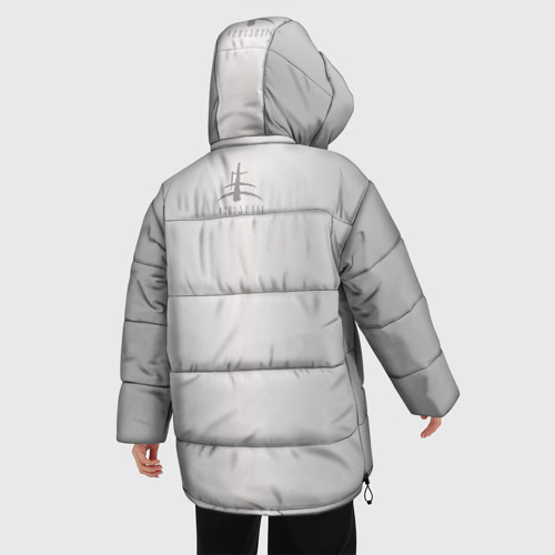 Женская зимняя куртка 3D с принтом Lacuna Coil, вид сзади #2