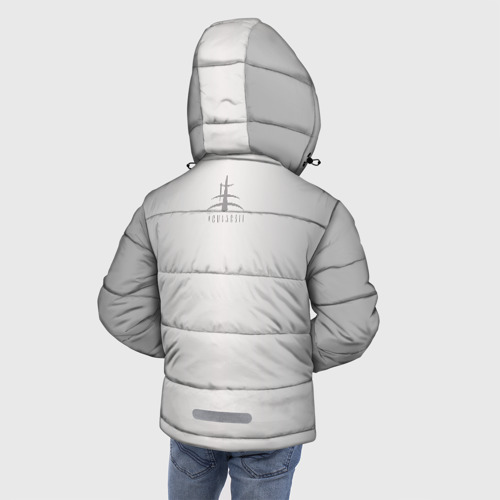 Зимняя куртка для мальчиков 3D с принтом Lacuna Coil, вид сзади #2