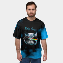 Мужская футболка oversize 3D Pink Floyd - фото 2