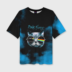 Женская футболка oversize 3D Pink Floyd