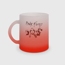 Кружка матовая стеклянная Pink Floyd