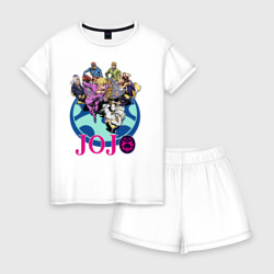 Женская пижама с шортиками хлопок Герои JoJo's Bizarre Adventure