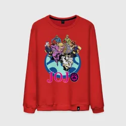 Мужской свитшот хлопок Герои JoJo's Bizarre Adventure