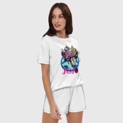 Женская пижама с шортиками хлопок Герои JoJo's Bizarre Adventure - фото 2