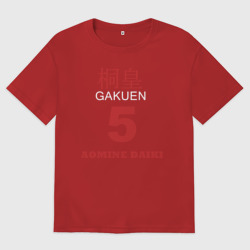 Женская футболка хлопок Oversize Daiki Aomine Style