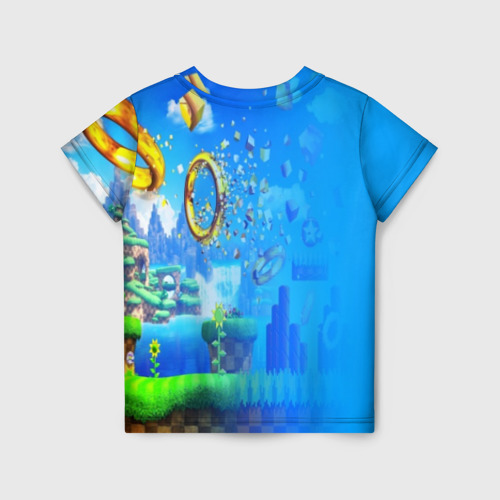 Детская футболка 3D Sonic earth, цвет 3D печать - фото 2